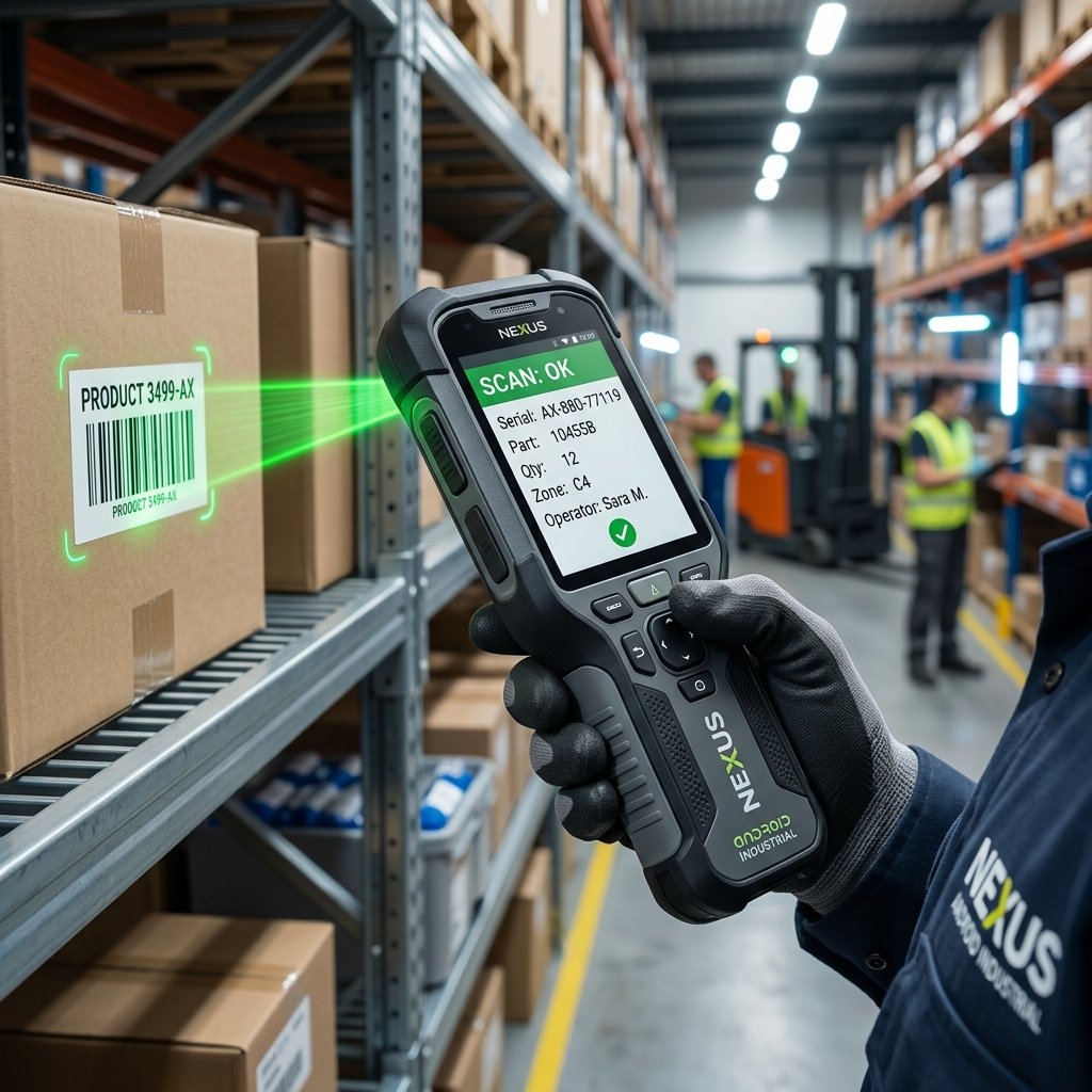 Handheld Barcode Scanner Device